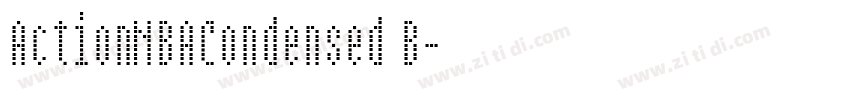 ActionNBACondensed B字体转换
